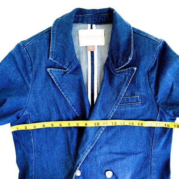 NWT anthropologie pilcro layne denim blazer S - Picture 4 of 7